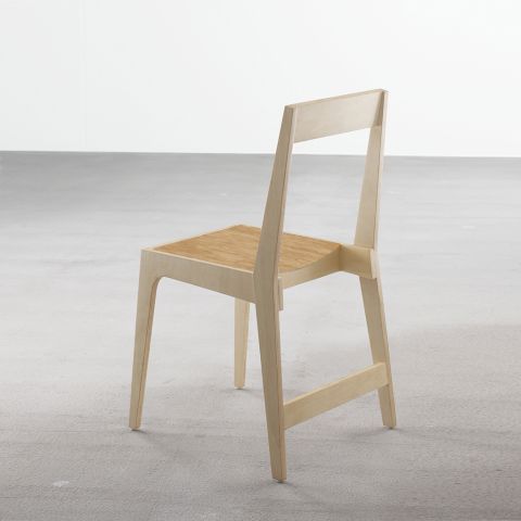 Vic chair in ply + oak