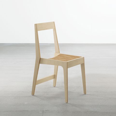 Vic chair in ply + oak