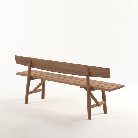 Caburn bench in sapele