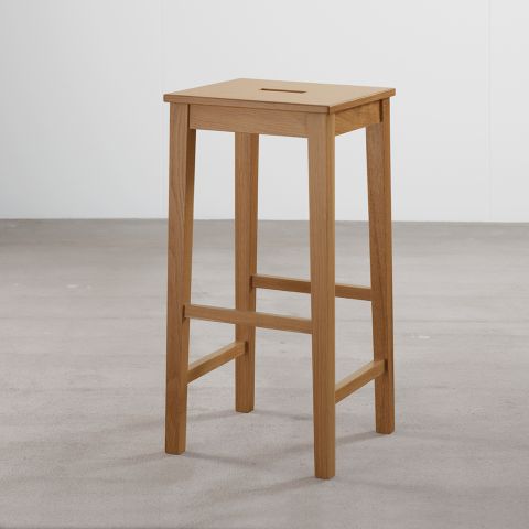 Busby tall stool in oak