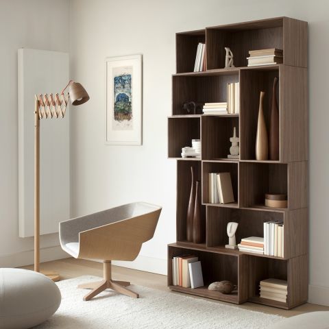 'Wells' Bookcase in Walnut