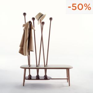 Ex Display 'Pivot' Coat Stand in Walnut