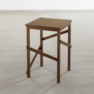 Brace side table in walnut