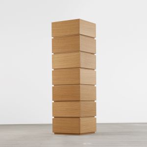 Pallet tall drawer system in oak